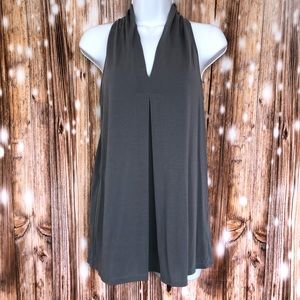 Green Envelope Los Angeles Gray Sleeveless Top
